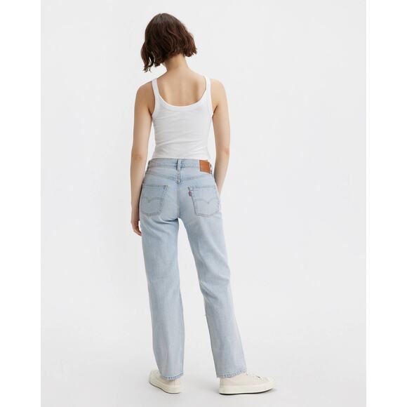 Levi's 501 90s Freehand Folk Jeans Premium Light Blue Button Fly Straight Sz 28 - Picture 4 of 15